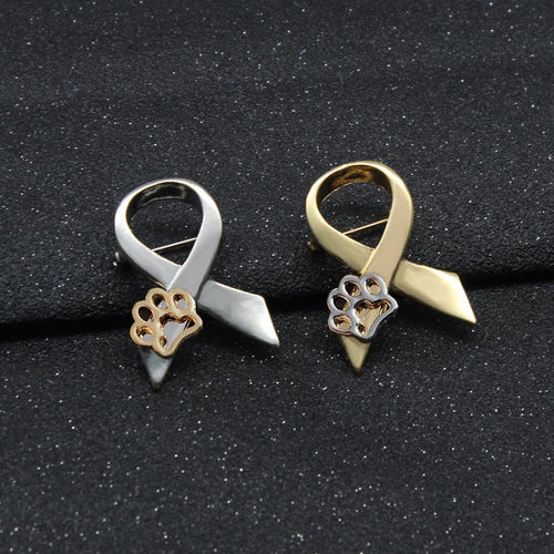 “STAND AGAINST DOG ABUSE” BROOCH