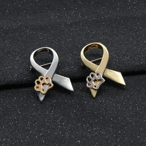 “STAND AGAINST DOG ABUSE” BROOCH